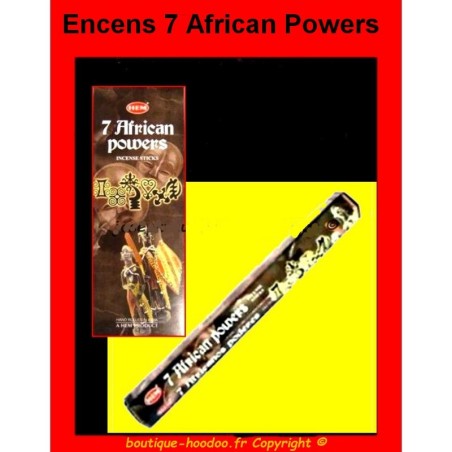 Encens 7 African Powers en bâton