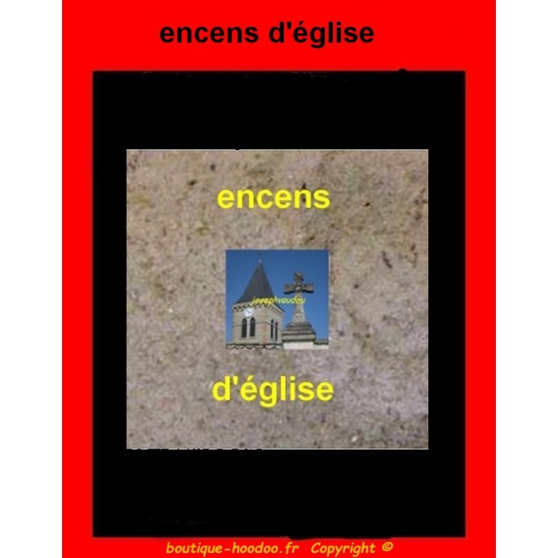 l'encens d'église en poudre est utilisé pour le nettoyage de l'astral