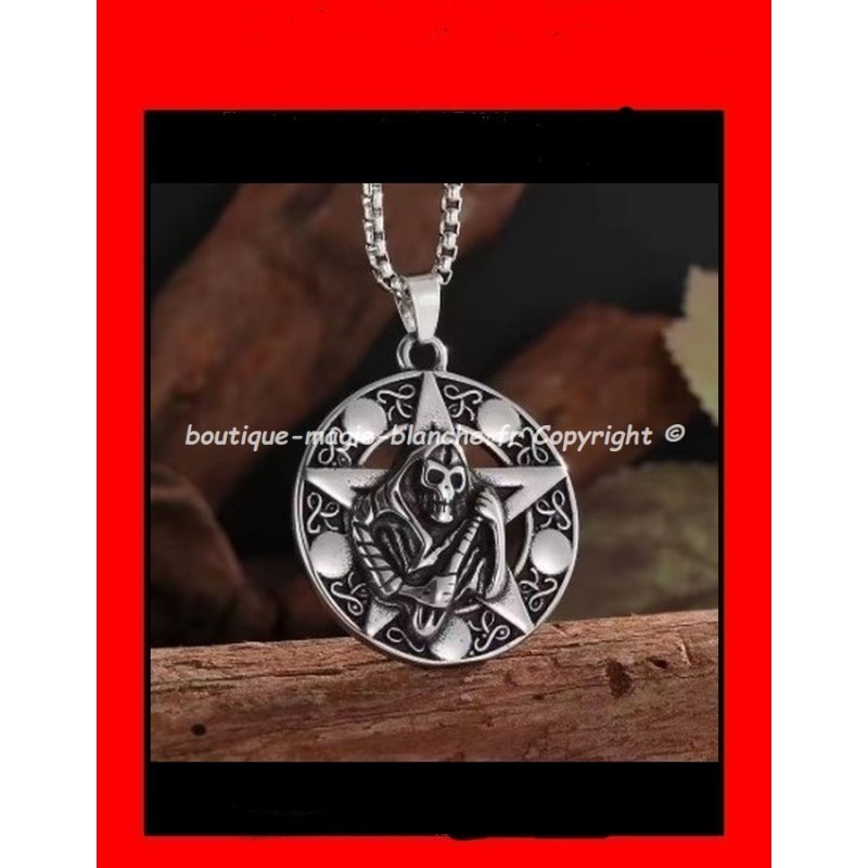 talisman pentagramme de la Santa Muerte