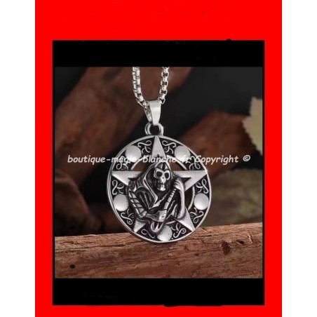 talisman pentagramme de la Santa Muerte